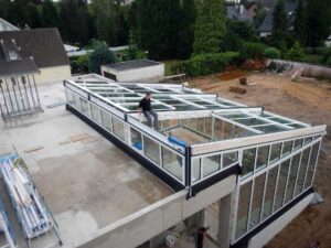 Conservatory with open-air sliding roof in Cologne (object 1166)